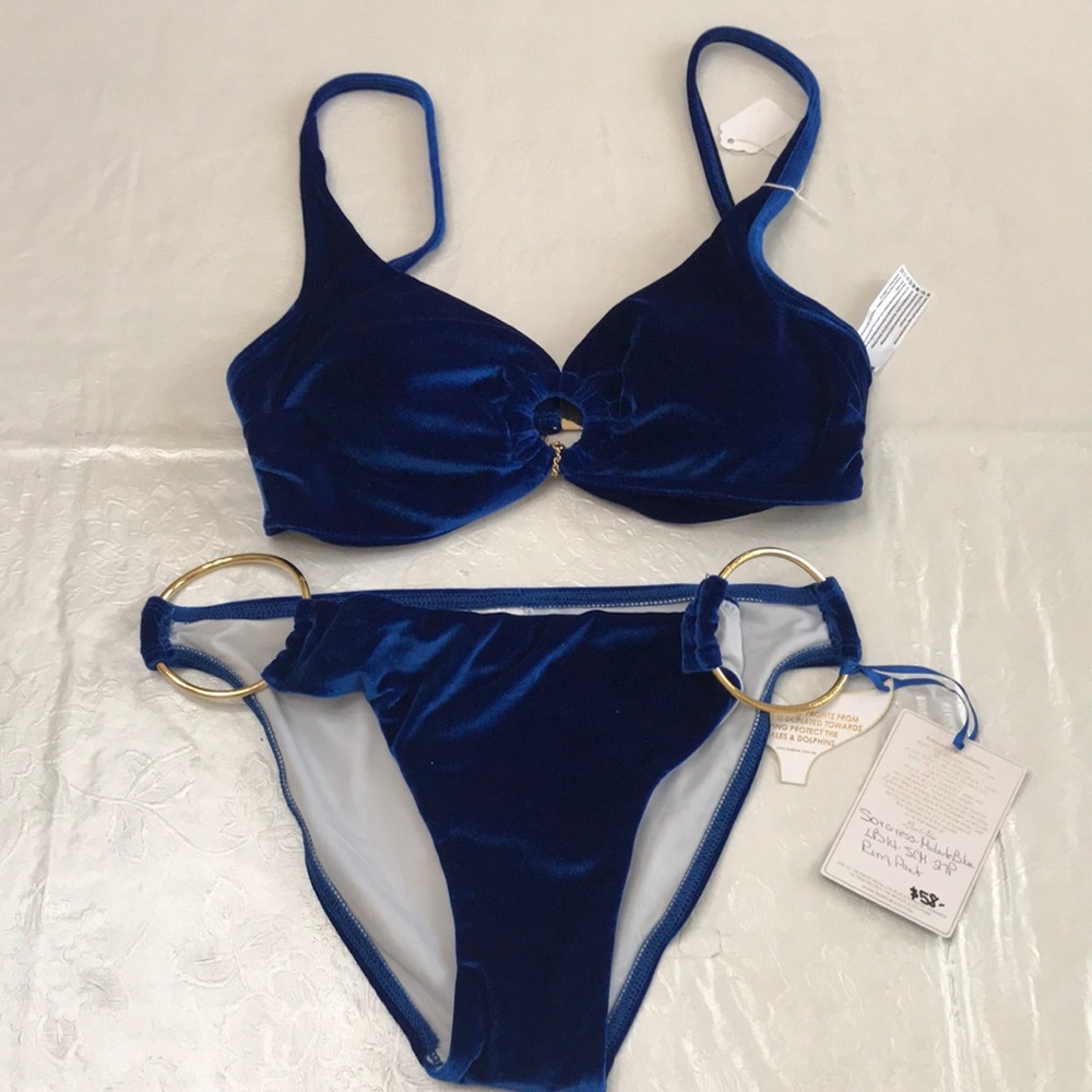 Lisa Blue Velvet Bikini SORCERESS - Midnight Blue (#26)